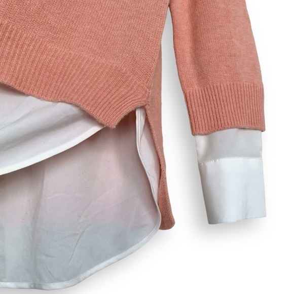 Brochu Walker Sweater Looker Layered V Neck Cashmere - Picture 8 of 14